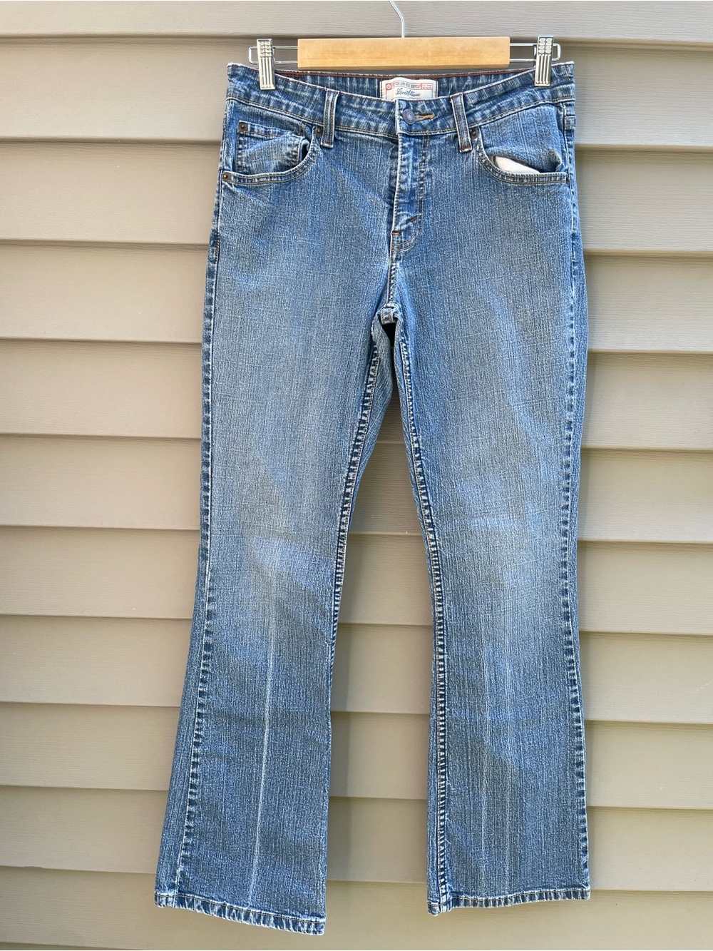 Y2K Levi's Strauss stretch low rise bootcut Women's Light Blue Flare Jeans